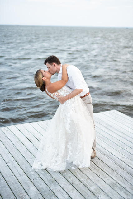 OBX Wedding Couple at the Beach