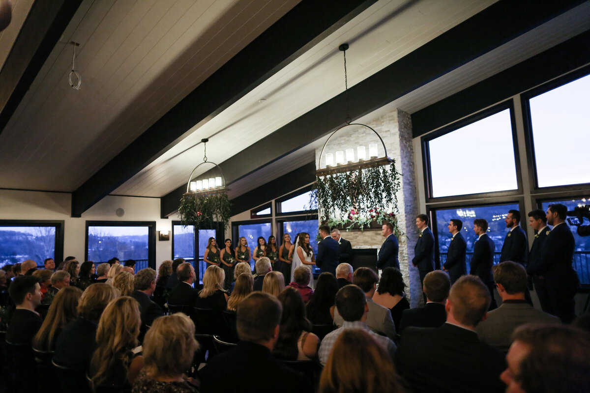 Indoor Wedding Ceremony | Red Wing, Minnesota