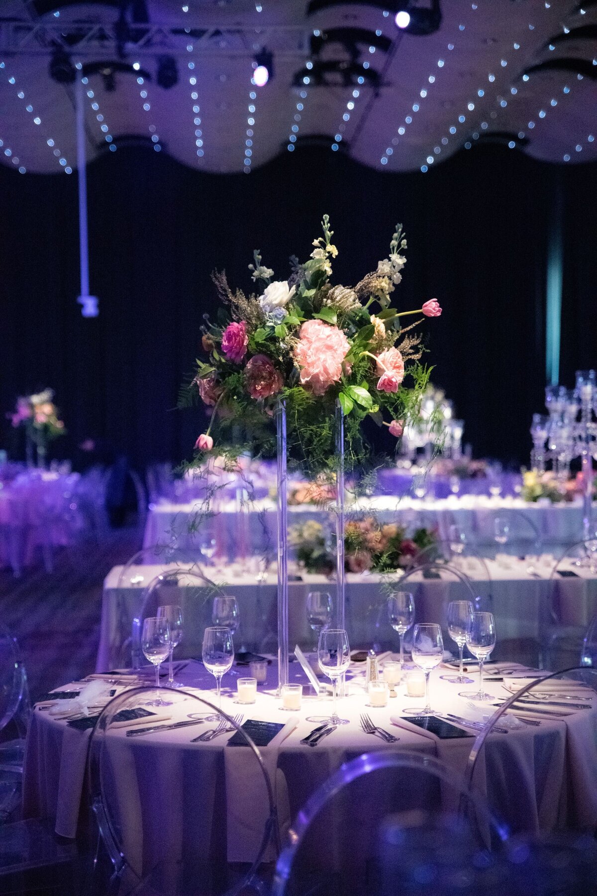 elevated floral arrangement enlarged