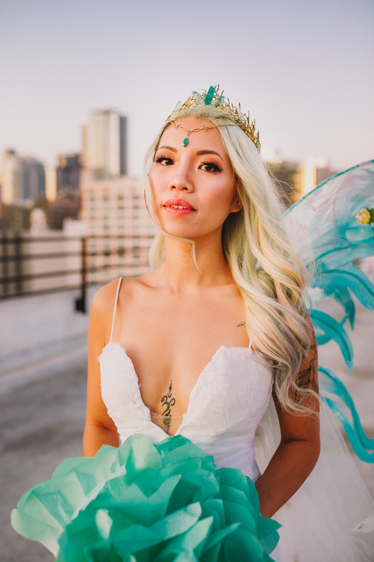 Archer Inspired Photography - Los Angeles SoCal Rooftop Wedding Art and Fashion District - Lifestyle Photographer-539