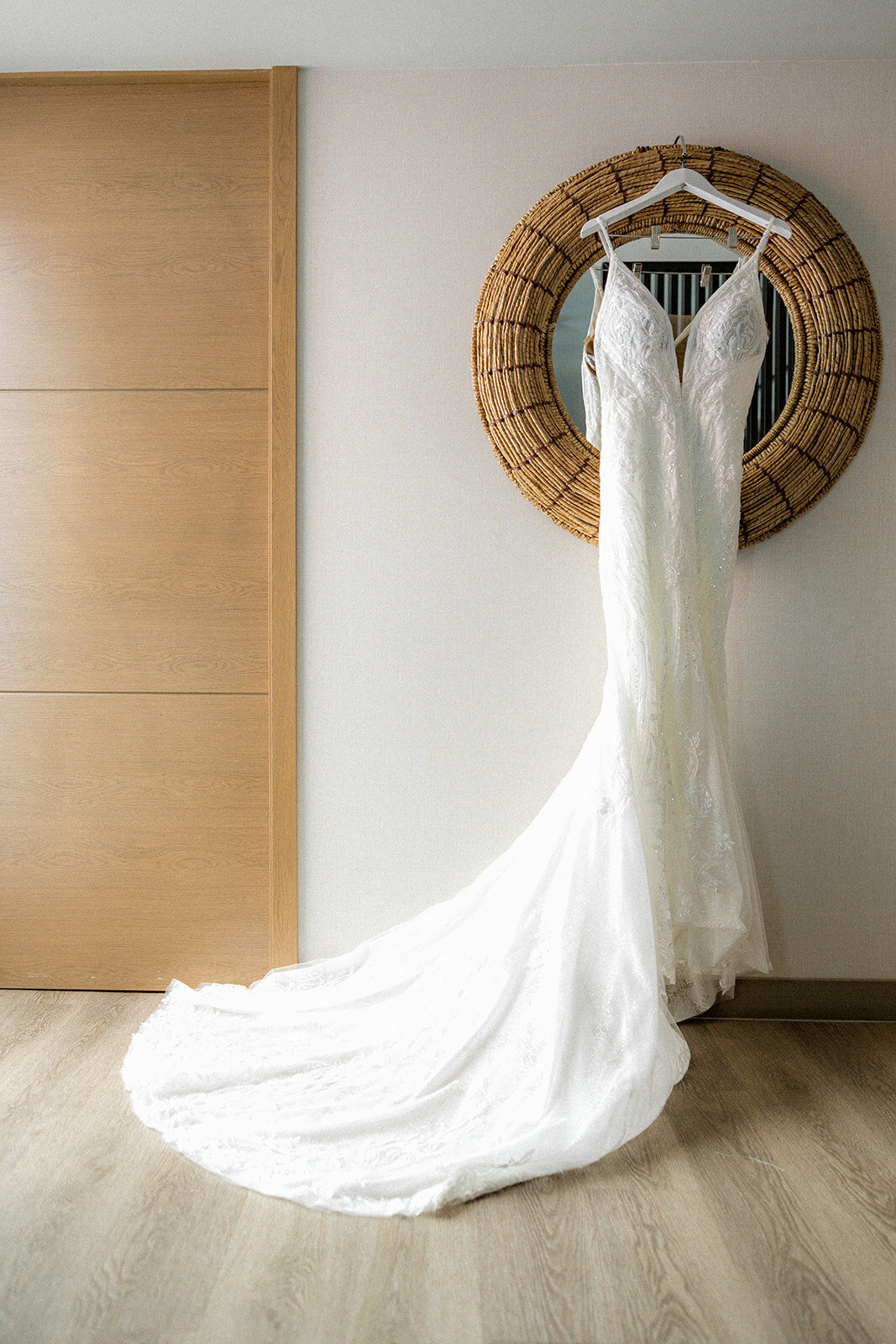 Wedding dress for a San Diego beach wedding