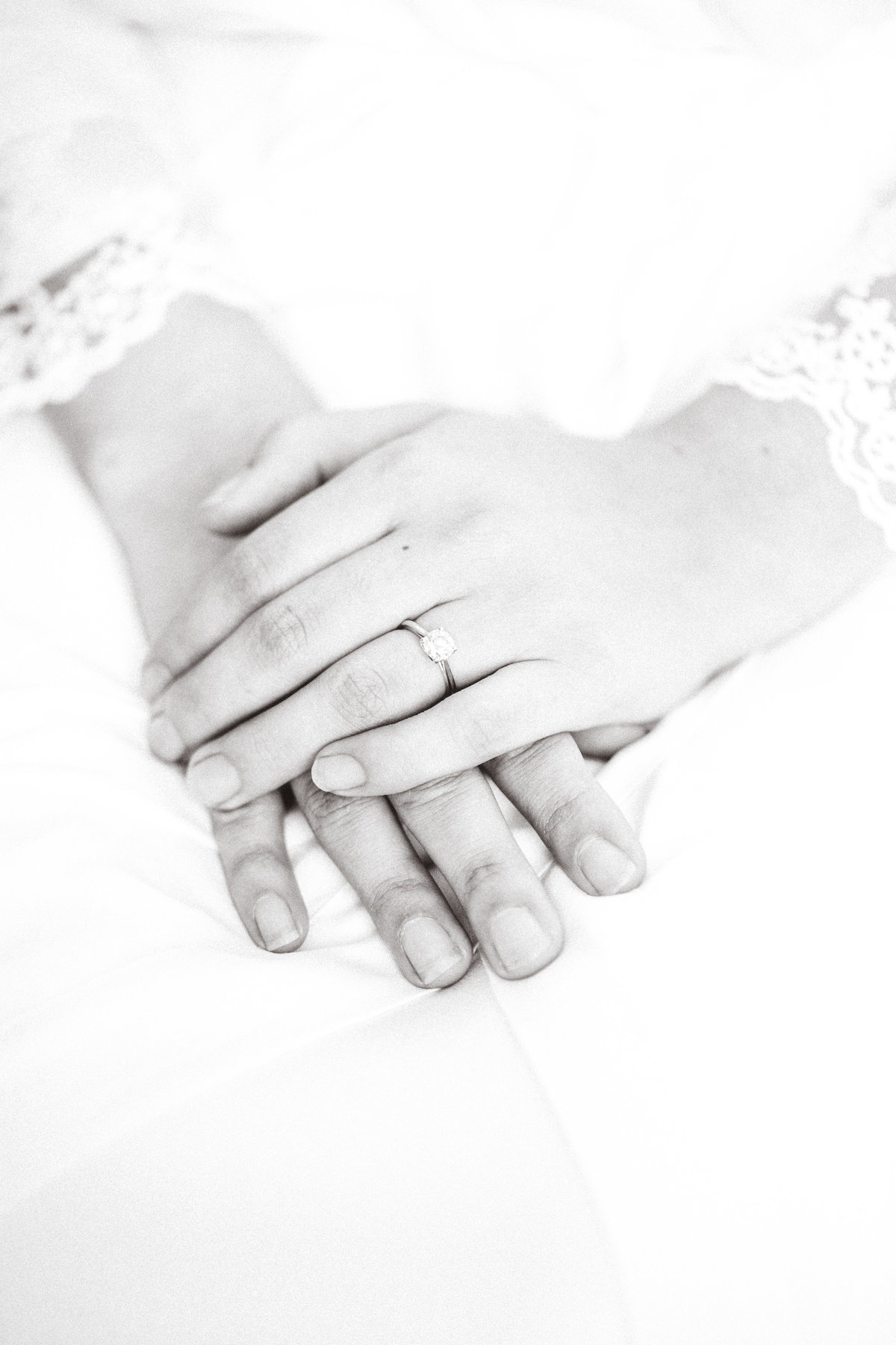 Wedding Photograph Of a Hand Wearing a Wedding Ring Los Angeles