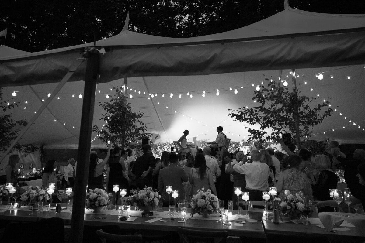 Shelburne museum brick house wedding dance floor