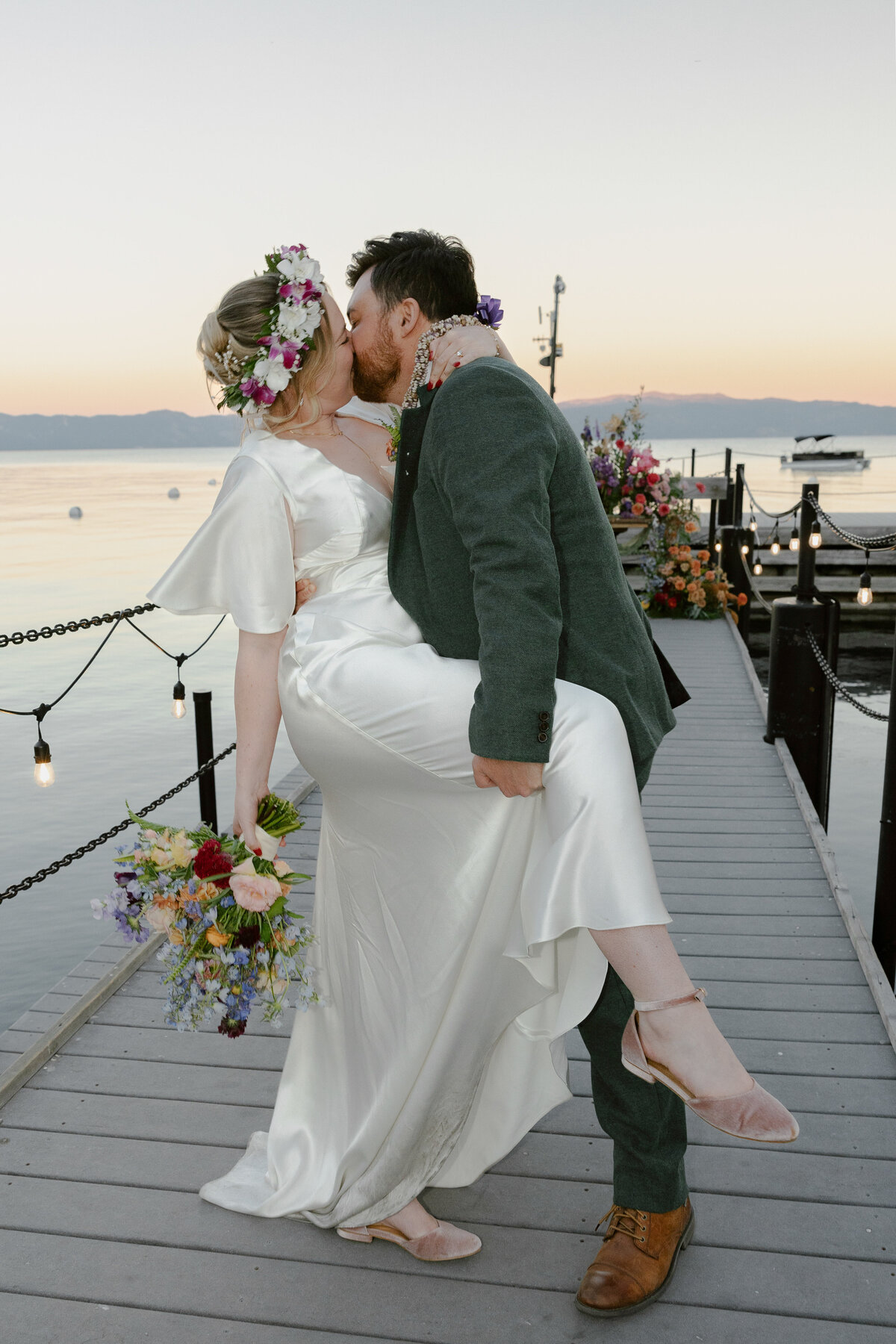 Erich + Emily Sunnyside Resort Lake Tahoe Wedding Critter Camp _ Katherine Krakowski Photography-284