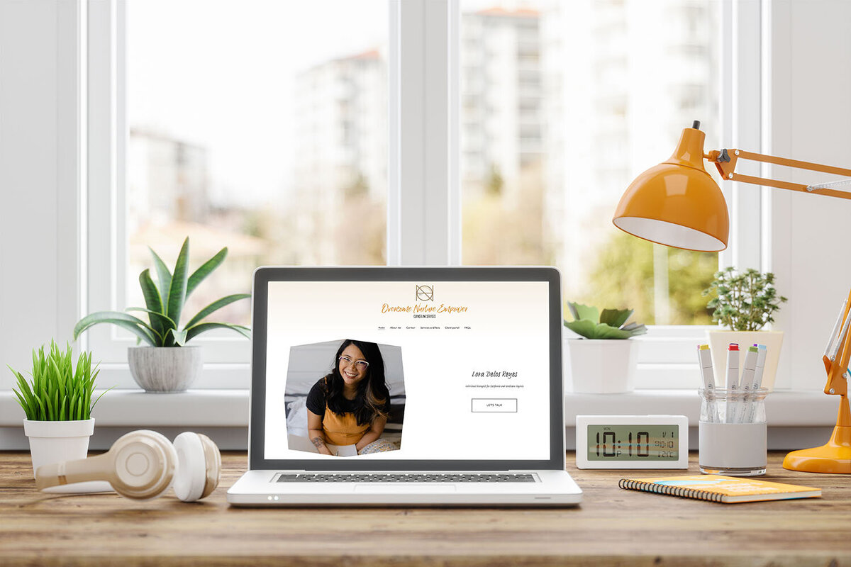 branding photo on a website