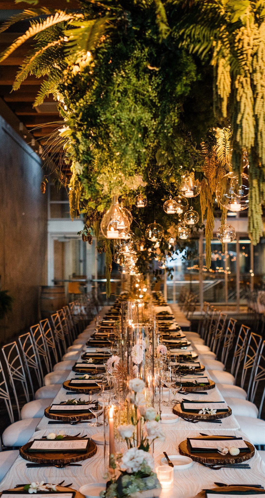 Dramatic-Ceiling-Greenery-Candle-Light-Wedding-Flora-Nova-Design-Seattle-00072