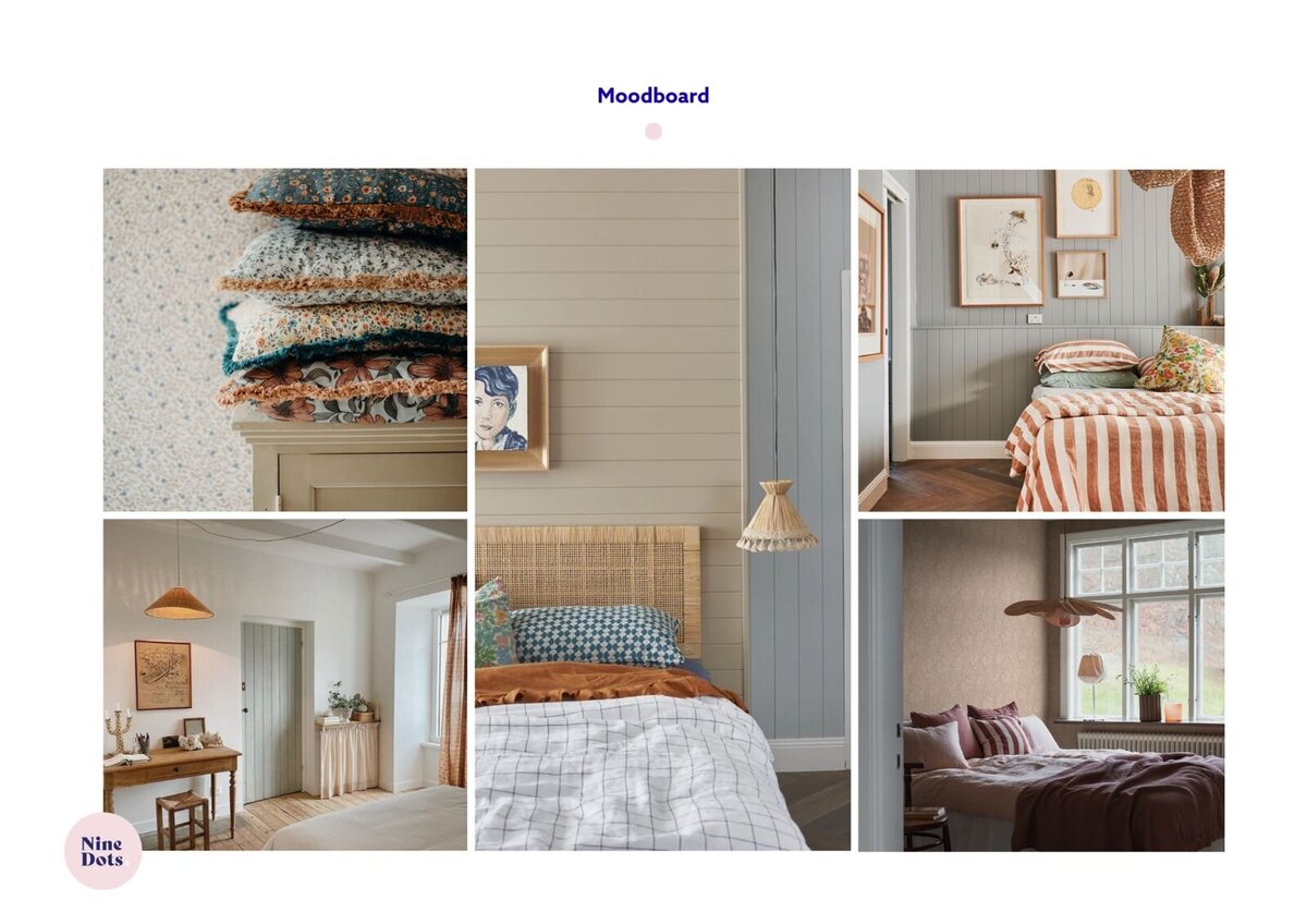Moodboard Casa Krullenbol Vakantiehuis zweden Nine Dots