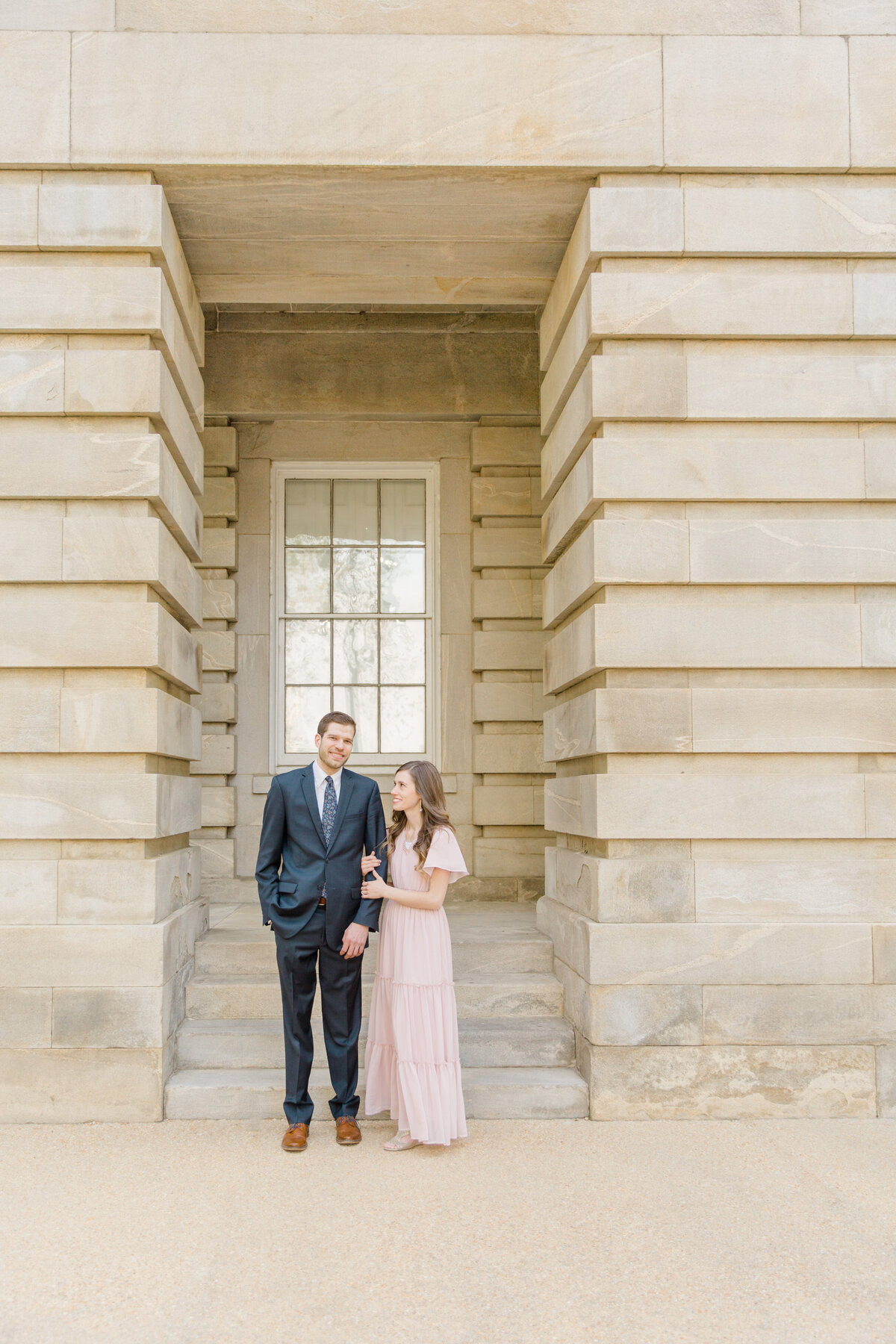 Downtown Ohio Engagment Photos Classic Wedding Photography