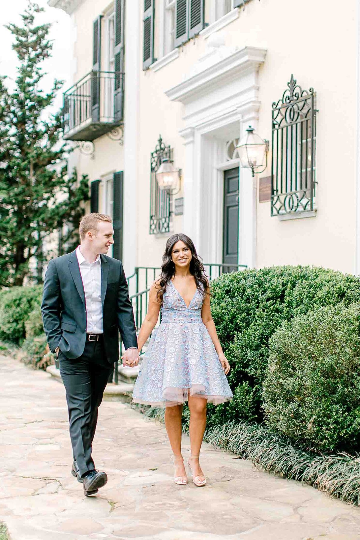 -Airlie Center in Warrenton, VA Engagement Session Stairs Photography-34