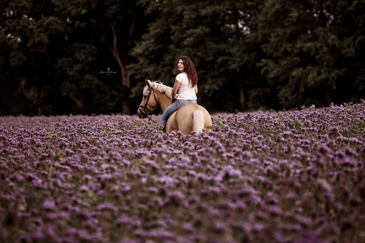 Riding in Flowers