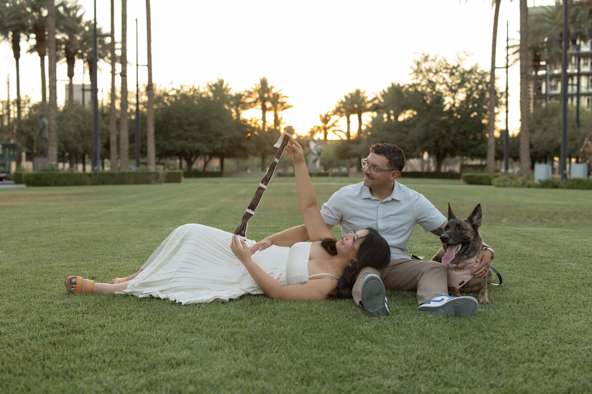 couple dancing for their anniversary session in las vegas desert with alexis dean photography