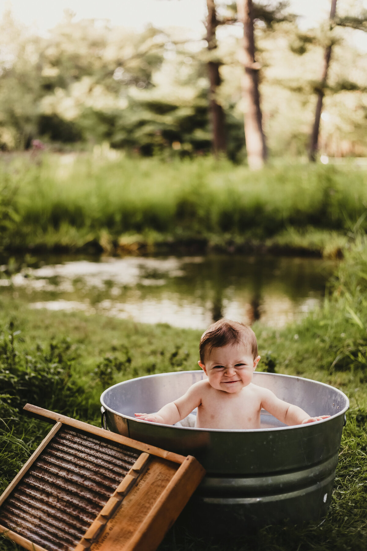 6 month old baby session