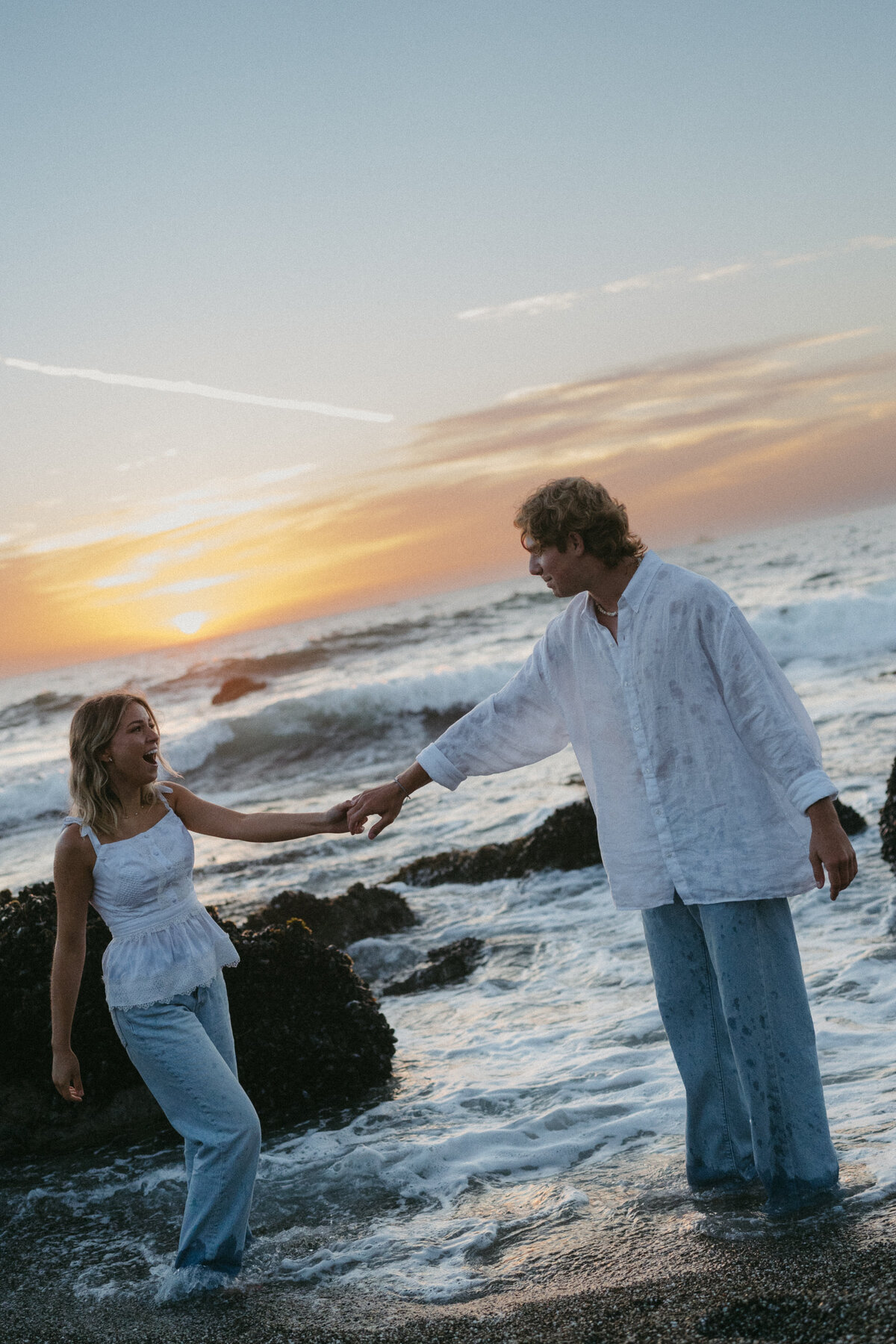Whimsical Engagement Couples Photoshoot - Sonoma Coast, California