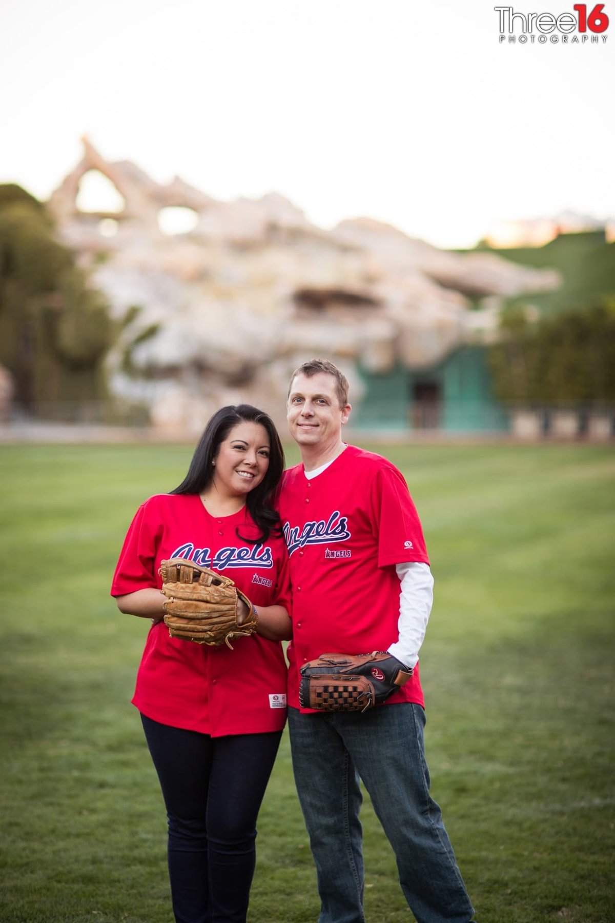 Angel Stadium Engagement Photos Orange County Wedding Photography Los Angeles Wedding Photographers