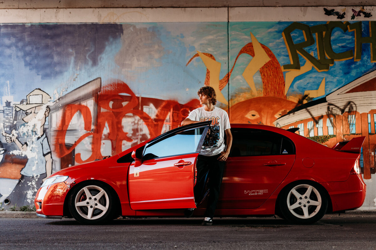 Senior guy car Richmond Indiana