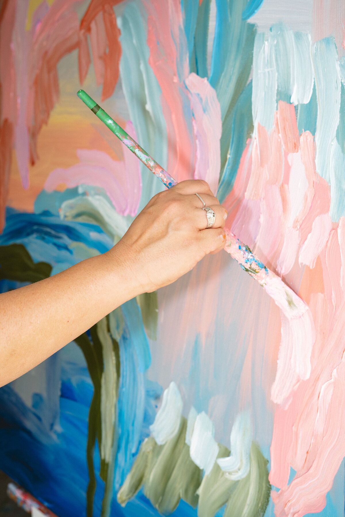 2024-08-21 Erin Reinboth Art | Surf Coast Australian Abstract Artist | Brand photoshoot with Bobby Dazzler Photography in Erin's studio at Ashmore Arts-20