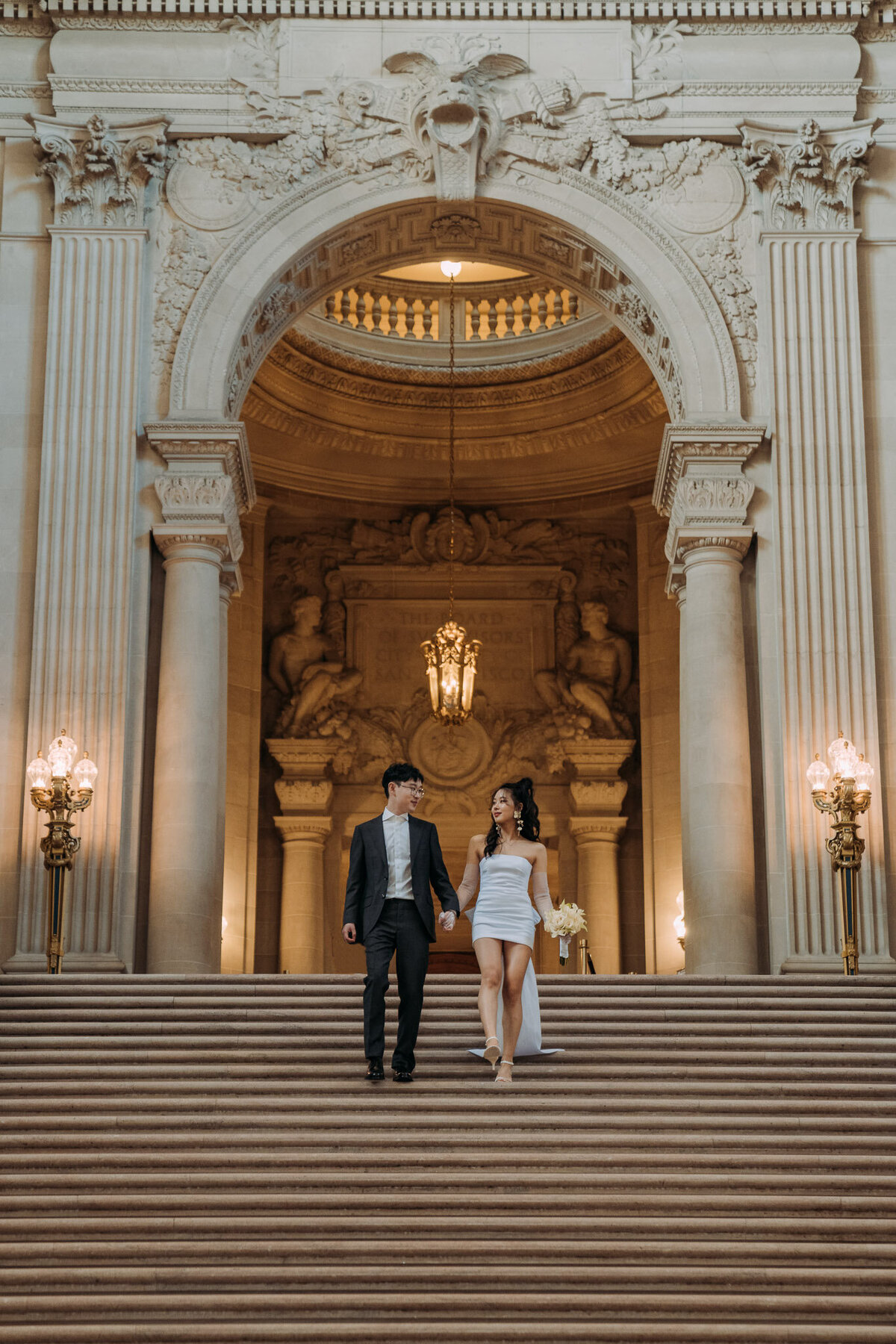 Joyce Li Photography Destination Wedding Elopement Engagement Lifestyle Portrait Photographer West Coast Seattle Washington California sfcityhallelopement-56