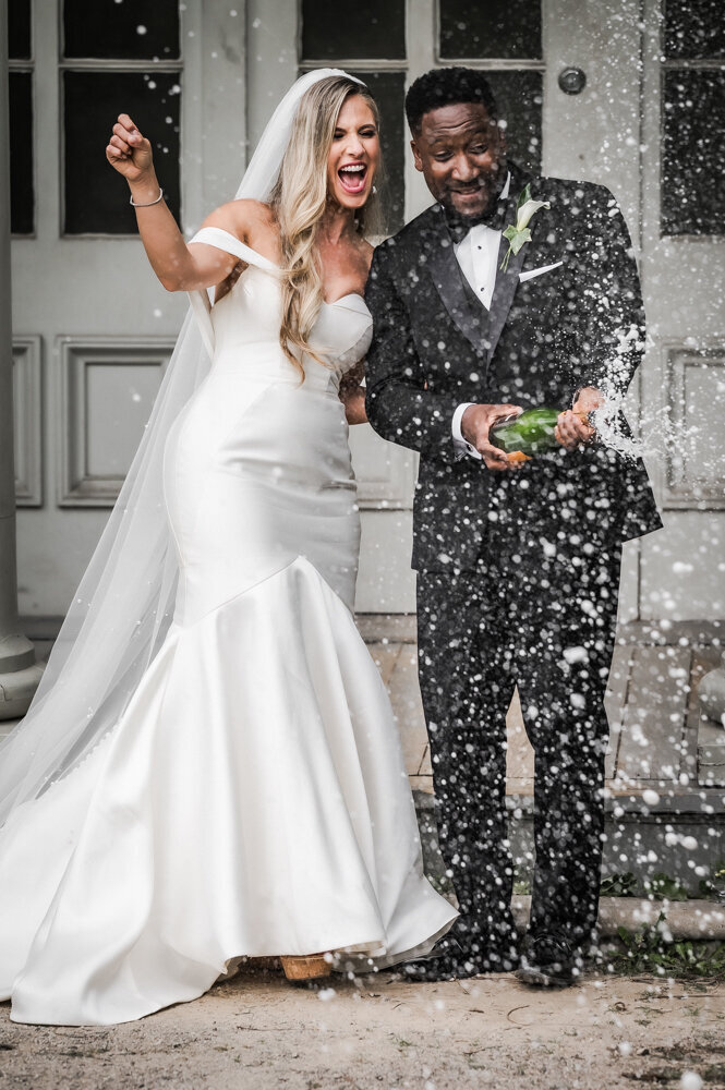 Champagne Pop Wedding Photographer