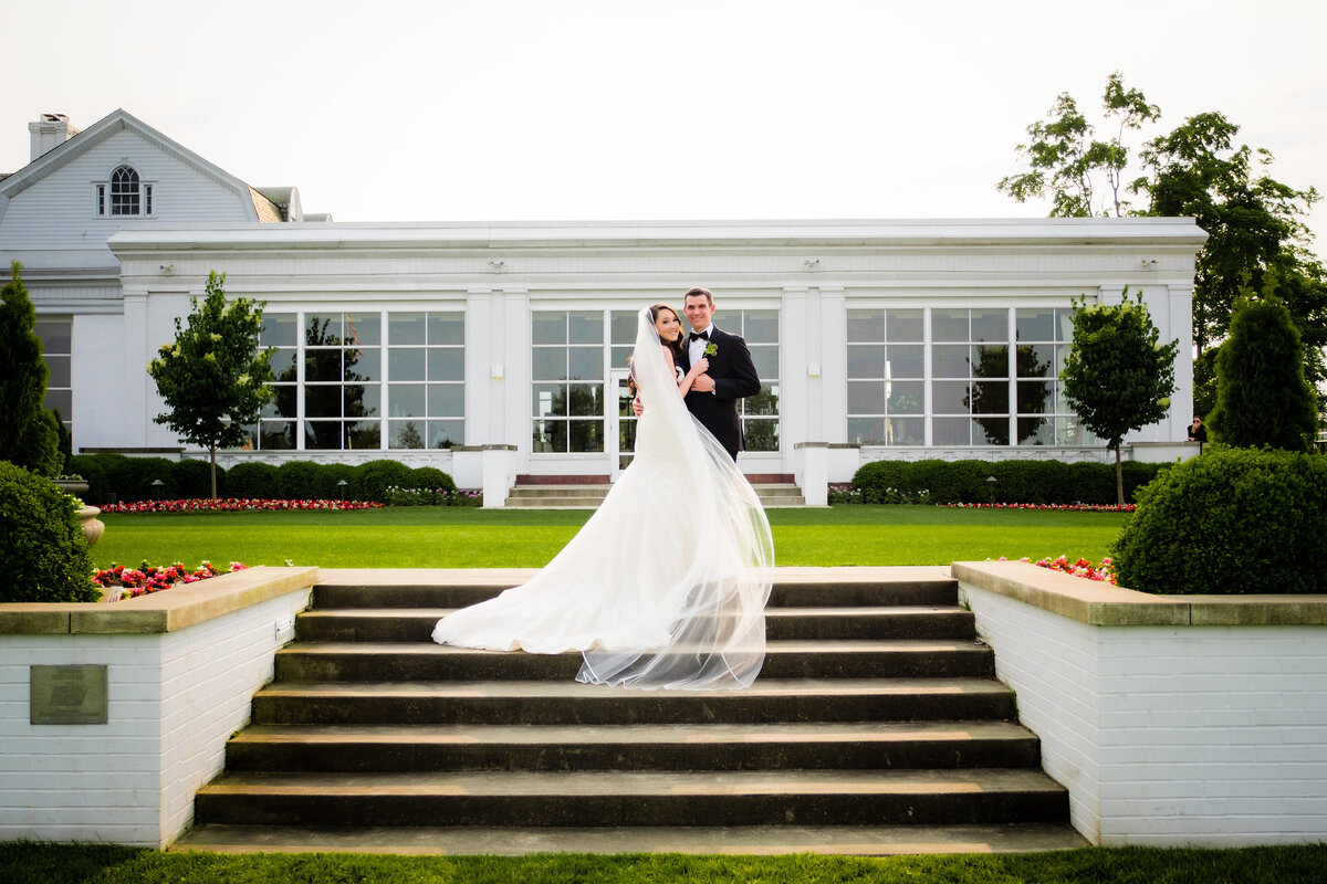bride and groom perfectly planned by shari wedding Allegheny Country Club in Sewickley