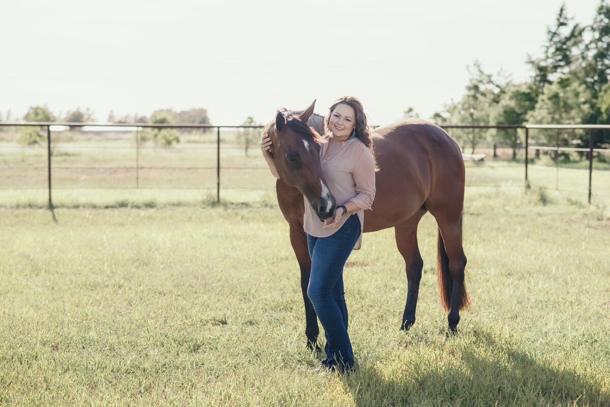 Hiliary and Cody photographed in field