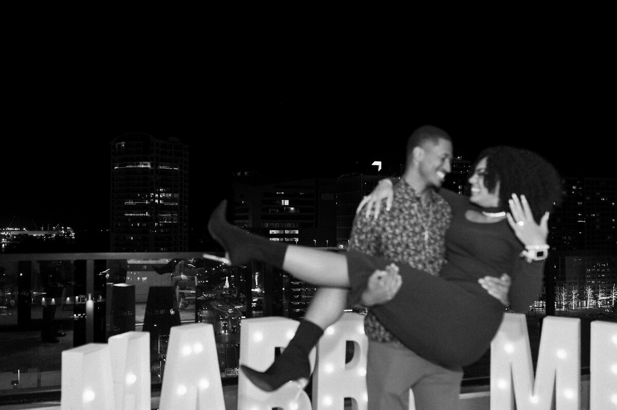 Cam and Ta - Proposal - Downtown Tampa - Alaina René Photography -165