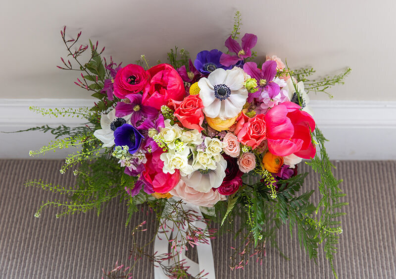 Colourful bride bouquet 97