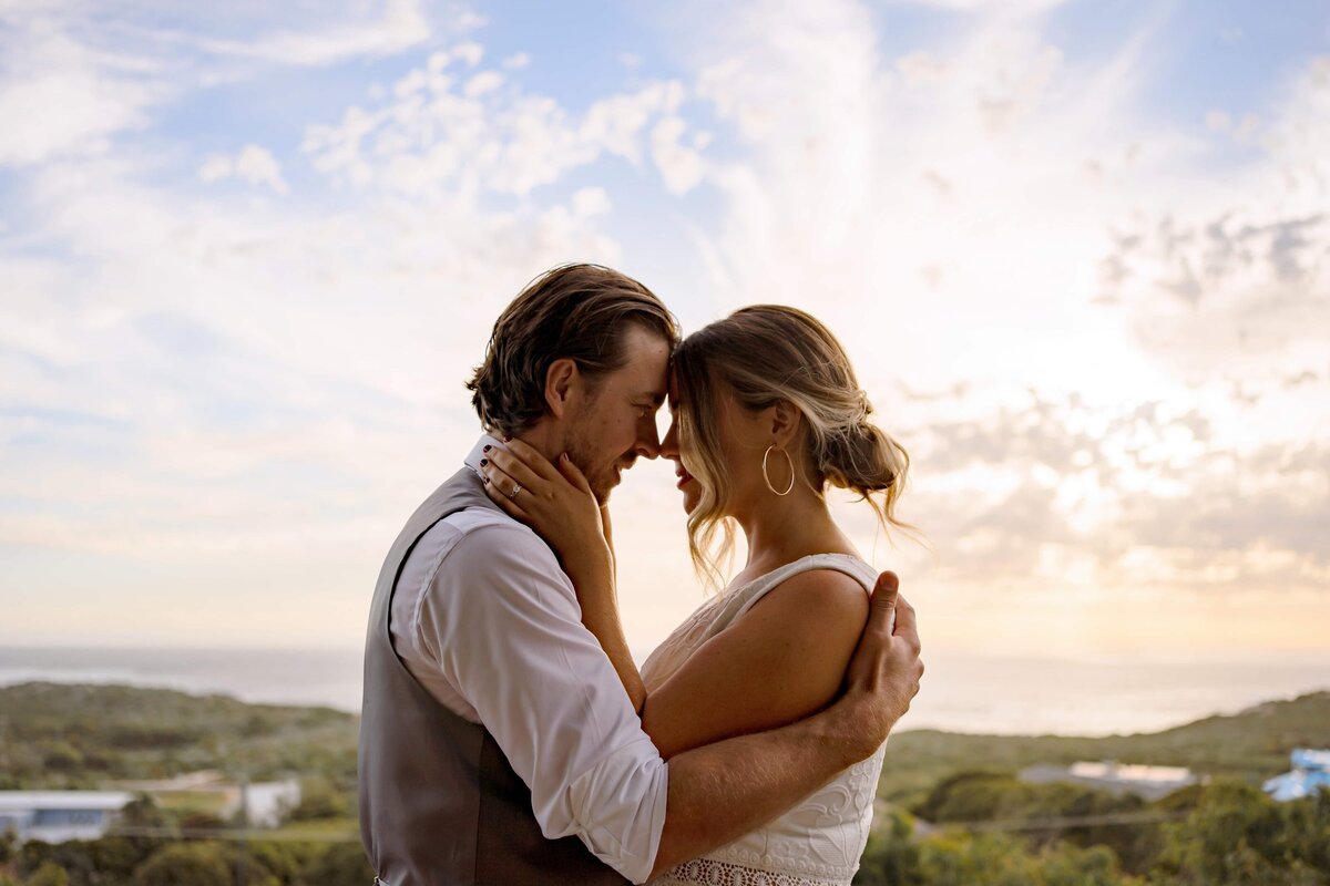 Margaret River Wedding Elopement photographer couples portraits at sunset