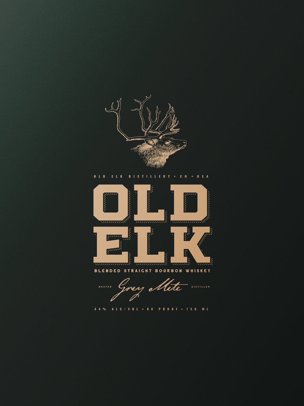 Brand Identity & Packing for Old Elk Bourbon |  Brand Identity Service, Creative Studio, The Flat Iron Foundry