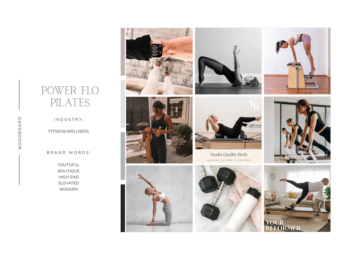 power flo pilates, pilates, fitness, health & wellness, fierce female, branding, web design, custom branding, custom web design, empowering female fitness, full logo, boutique fitness, high end pilates studio, power flo, mind body, active lifestyle, health, wellness, fitness coach, coaching, fitness coaching, wellbeing, wellness coach, wellness coaching, secondary logo, branding suite, brand packages, branding packages, moodboard, fitness brand mood board, wellness coaching brand inspo, brand inspo, brand inspiration, fitness studio brand inspiration, mood board inspiration, mood board inspo