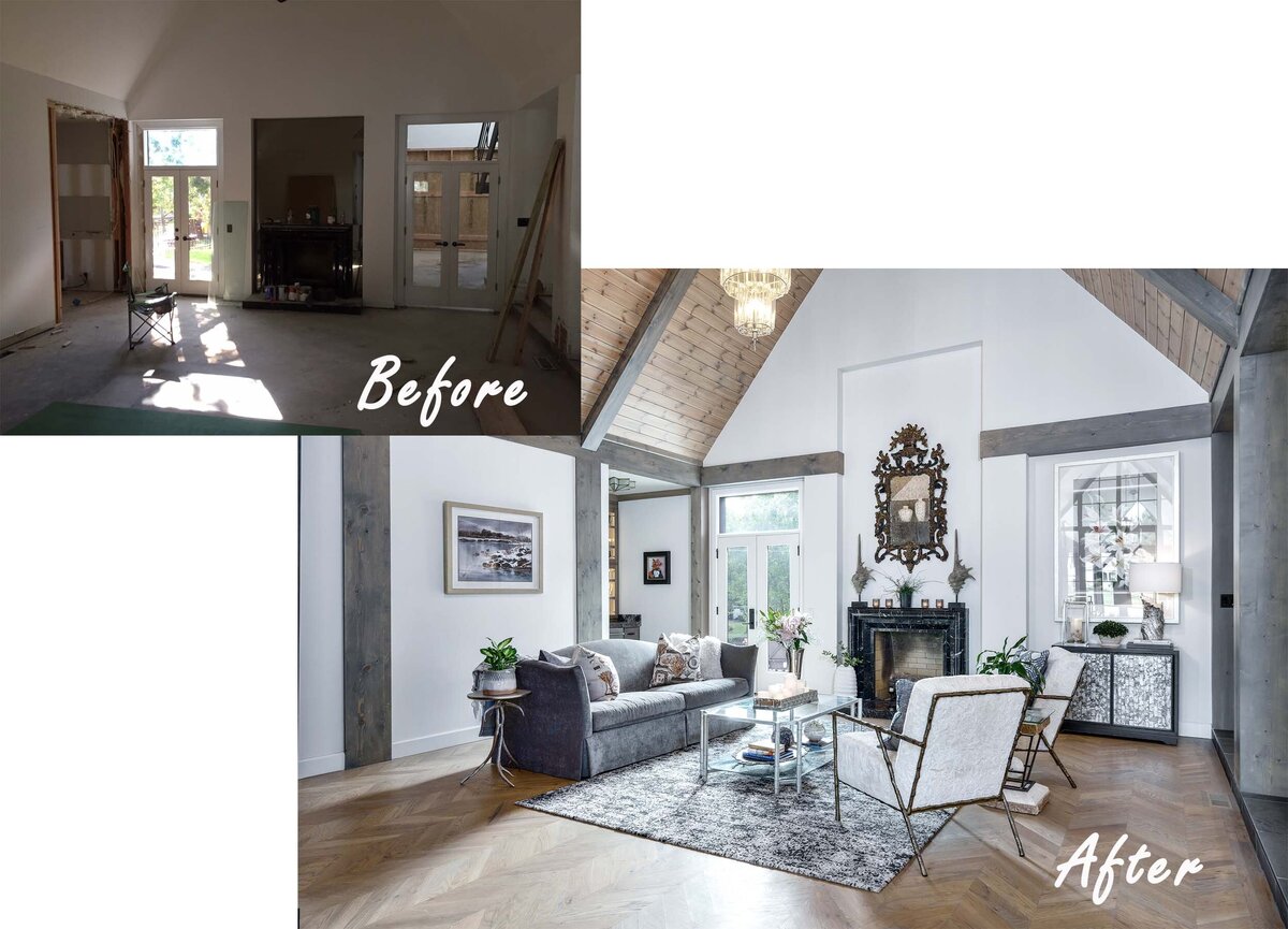 Before and after Boulevard Interiors