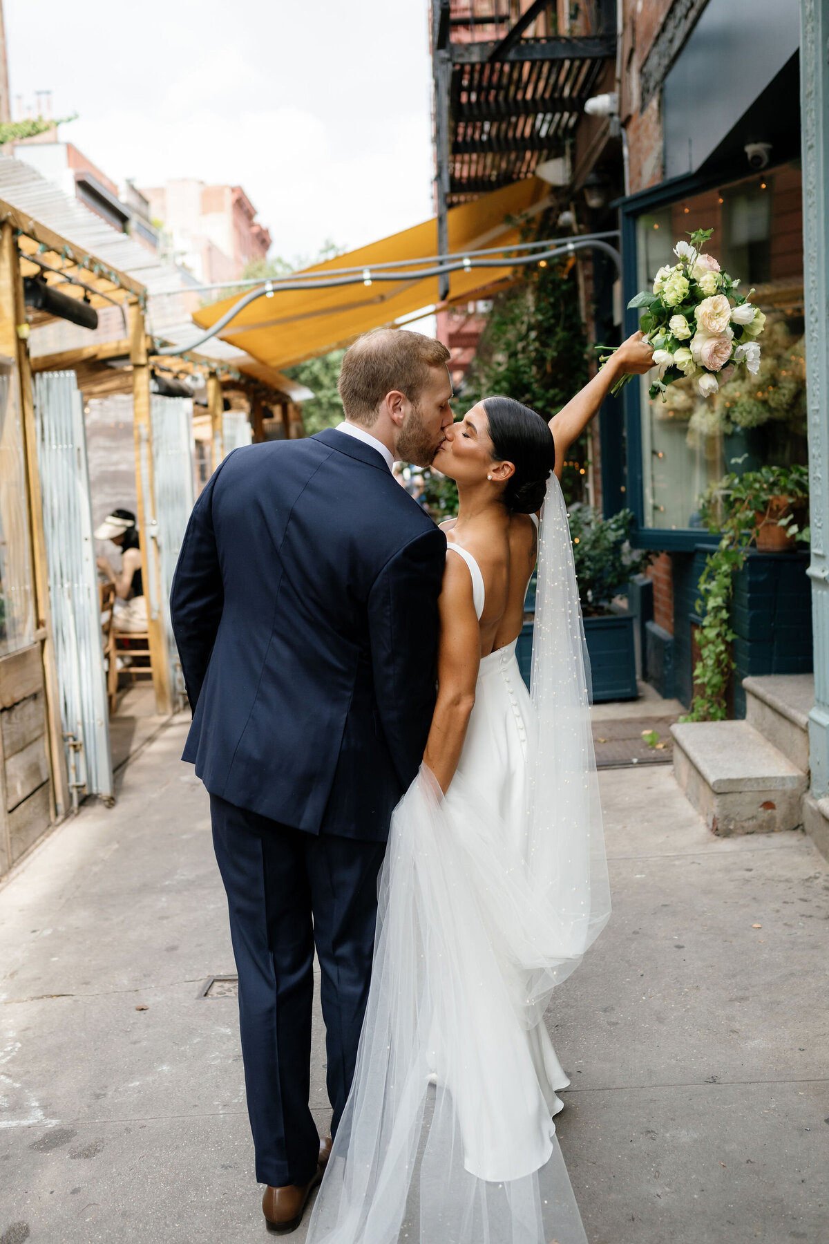 NYC Bride & Groom Portrait by Lisa Blanche Photography