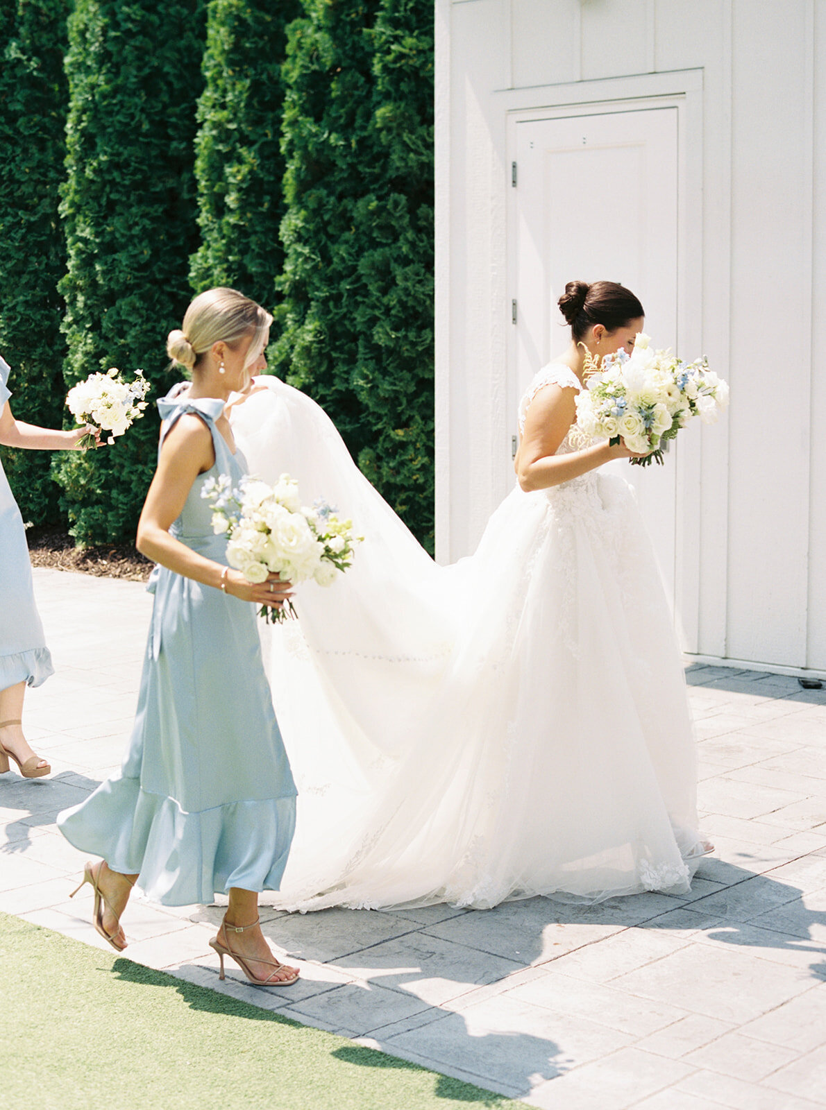 bridesmaids with bride