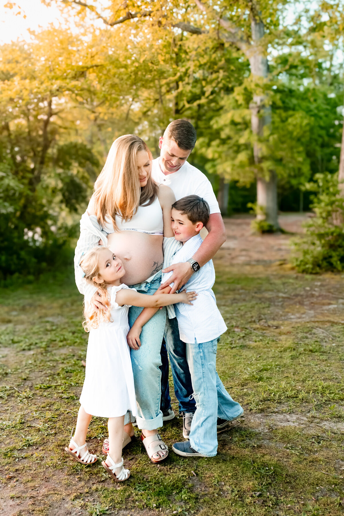 Family- Hugging-Lake-Babylon NY