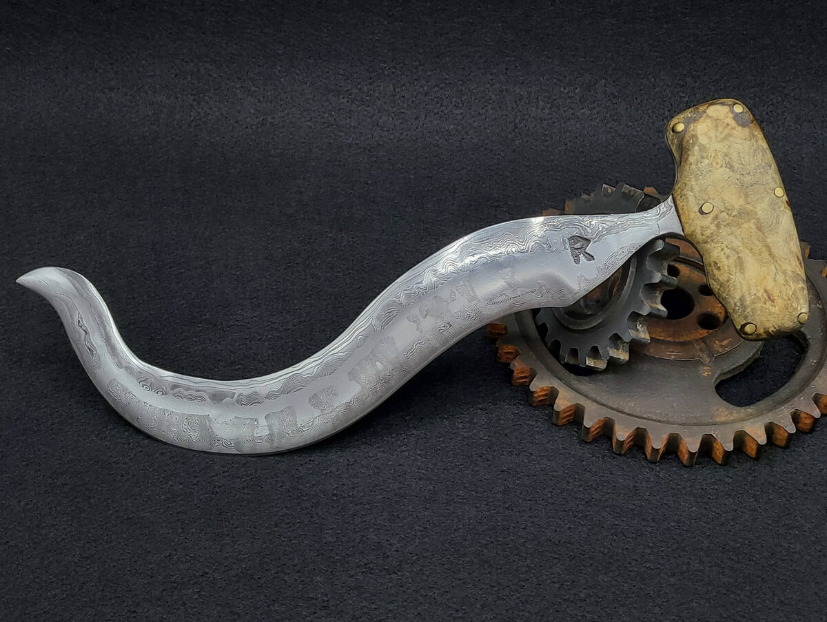 Forged in Fire Push Dagger Knife by Rusty Dragon Forge
