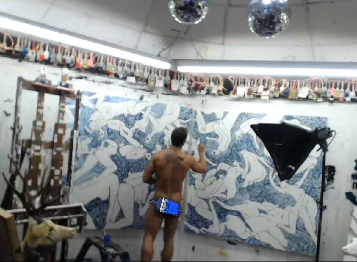 Brent Ray Fraser Live Art Studio Webcam 40