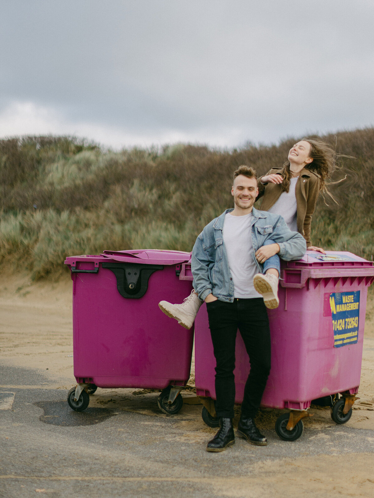 Kayla Stoate Photography Couple Beach Smiling Editorial Fashion Love Story _92A0396-Edit