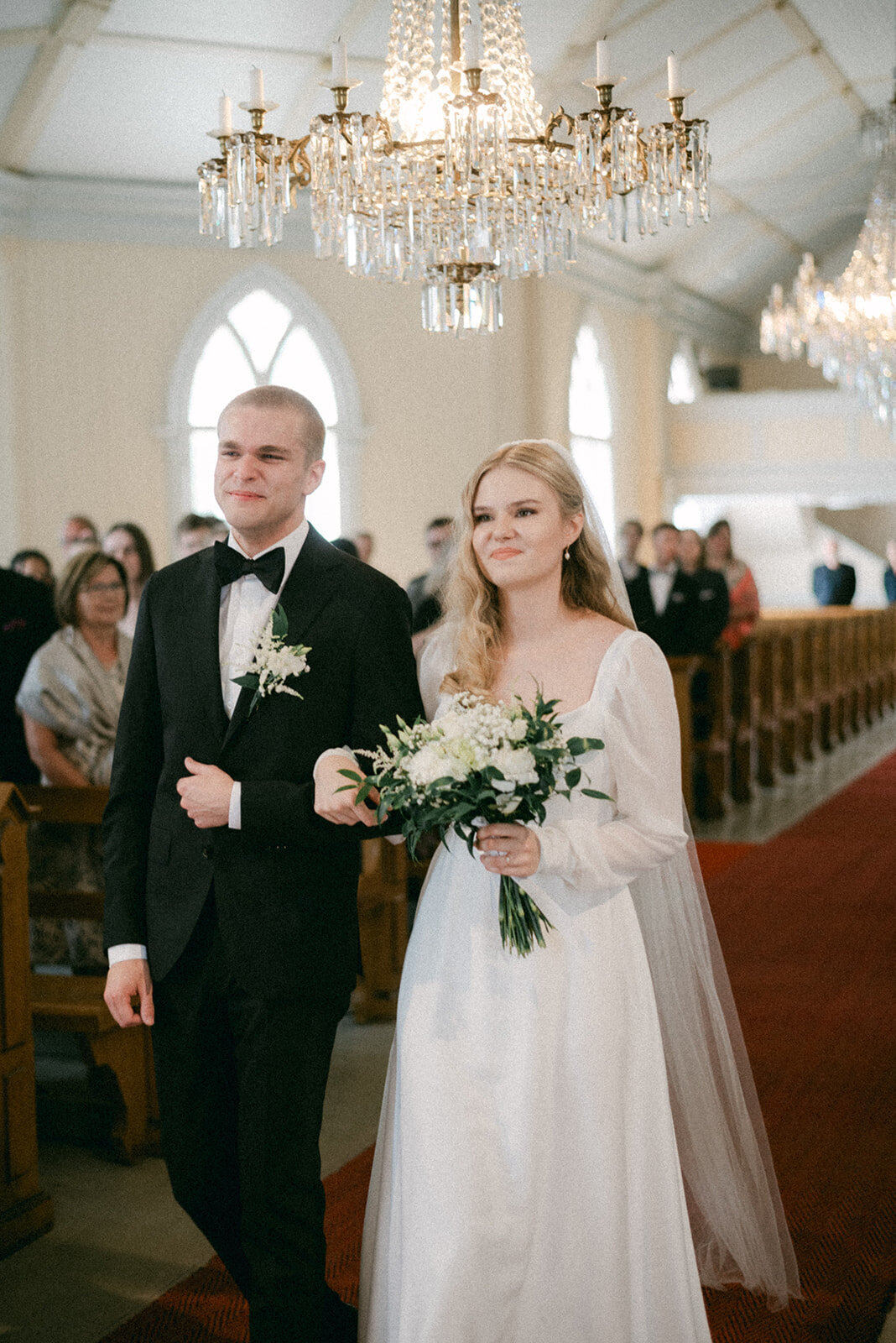 Wedding photograph of an intimate wedding ceremony by photographer Hannika Gabrielsson