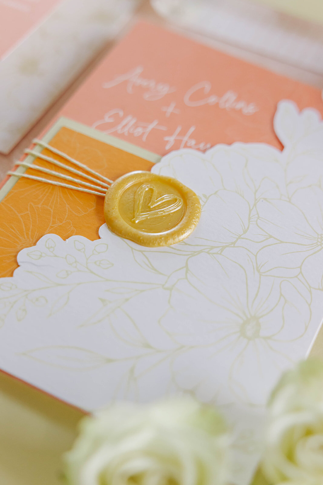 wax-seal-closeup-citrus-wedding-invitation