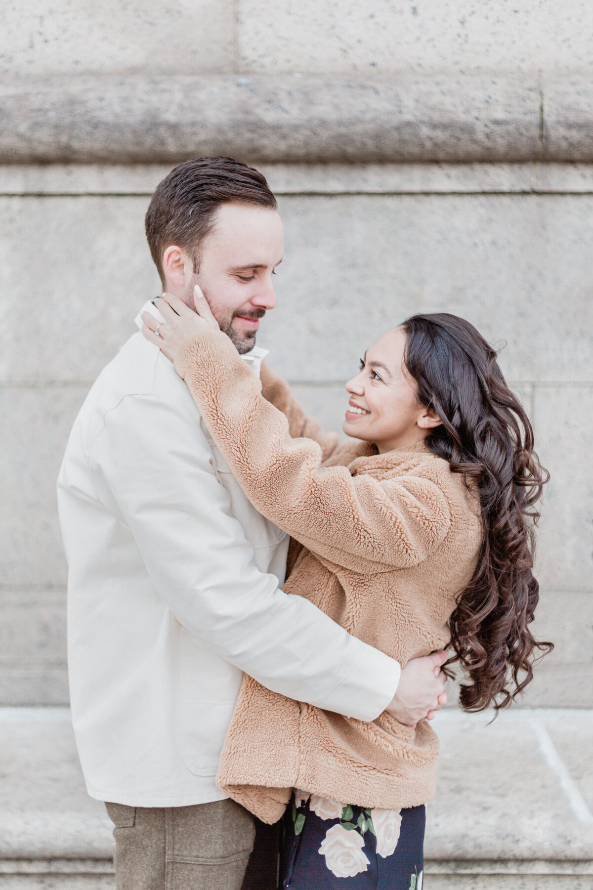 Engagement session at the Boston Public Library