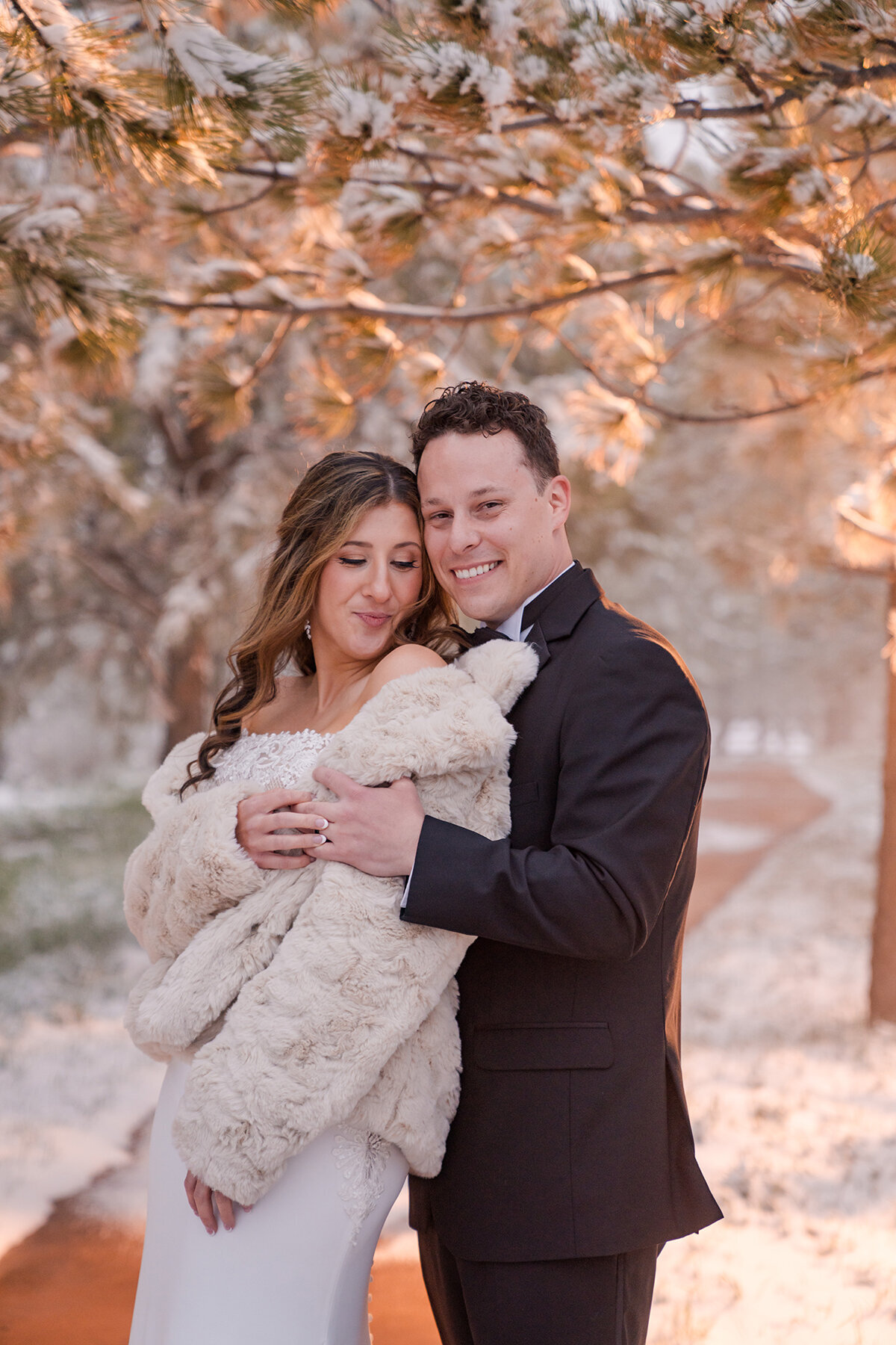 Wedding Couple Spruce Mountain Ranch