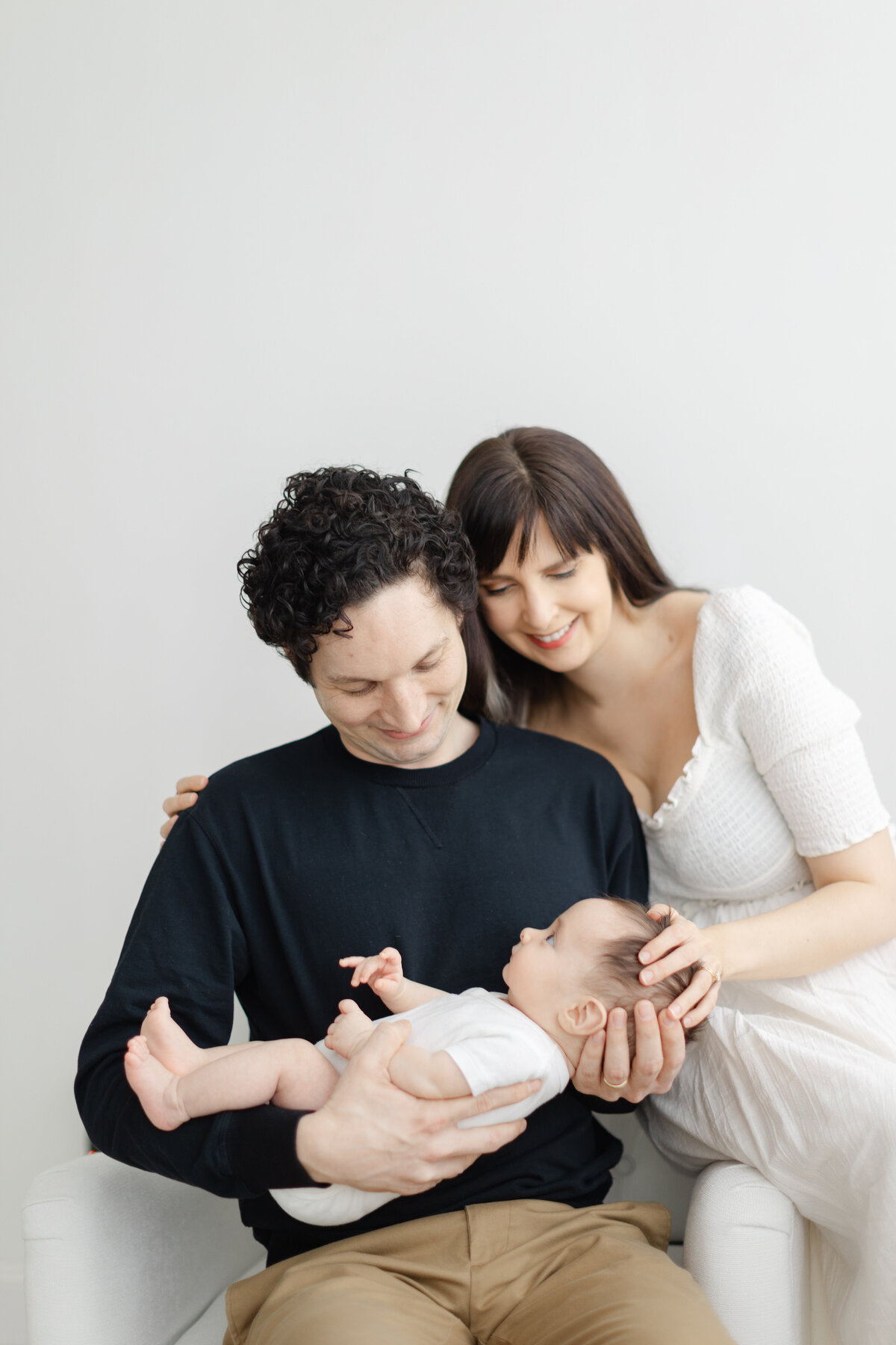3 month baby milestone portrait session at Philadelphia photography studio - 14