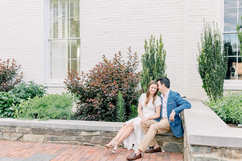 ENP - Historic Downtown Engagement Session and floral engagement outfit inspiration - Atlanta Wedding Photographer - Light and Airy Film Wedding Photographers in GA-4