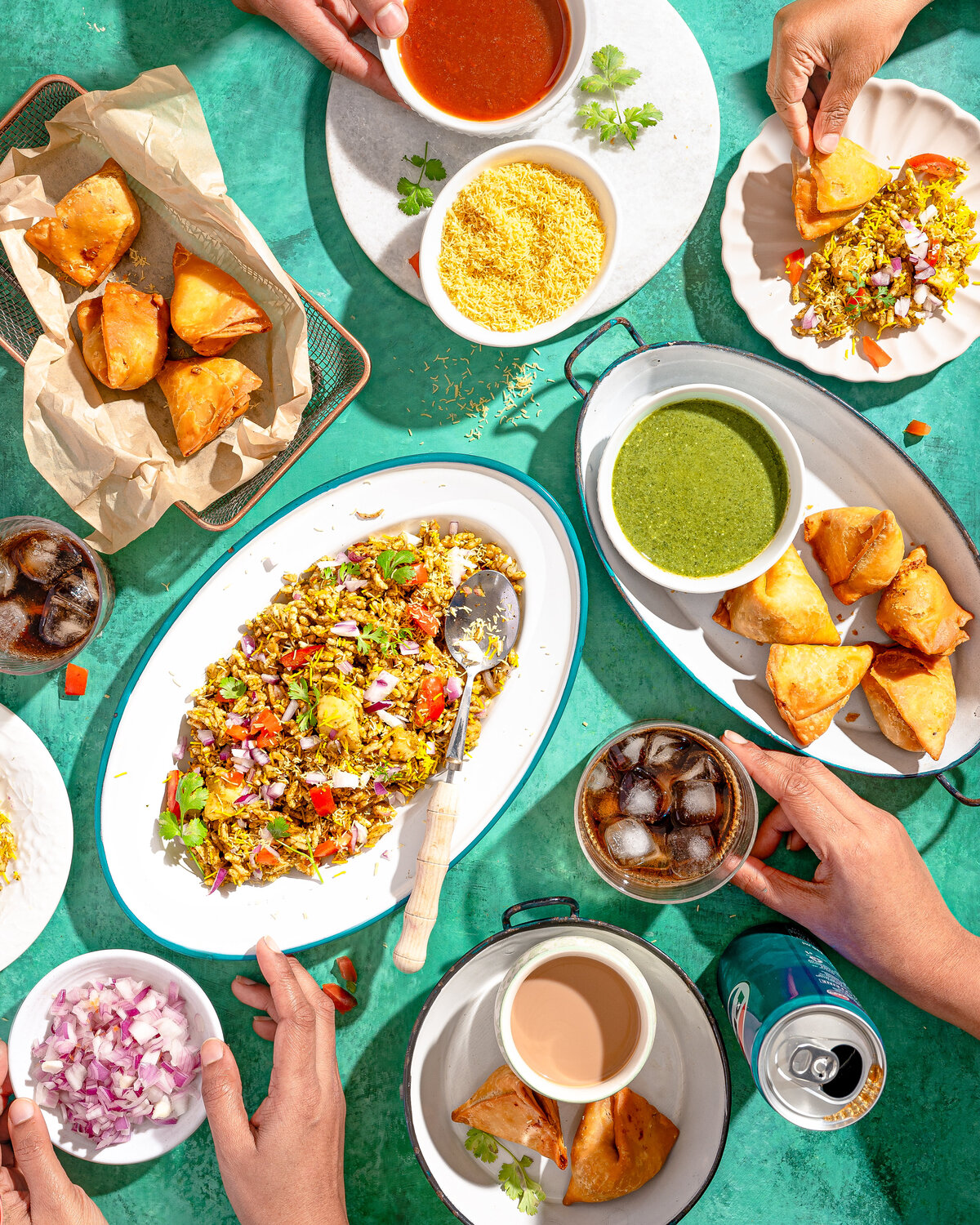 Chaat party - samosa and bhel puri- preethi venkatram-1
