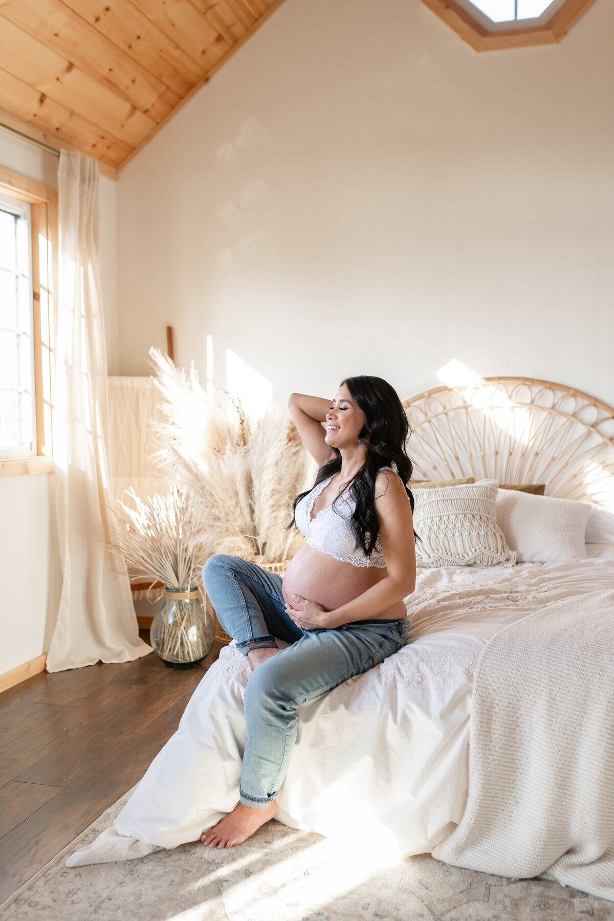 Cottage Photography maternity studio session