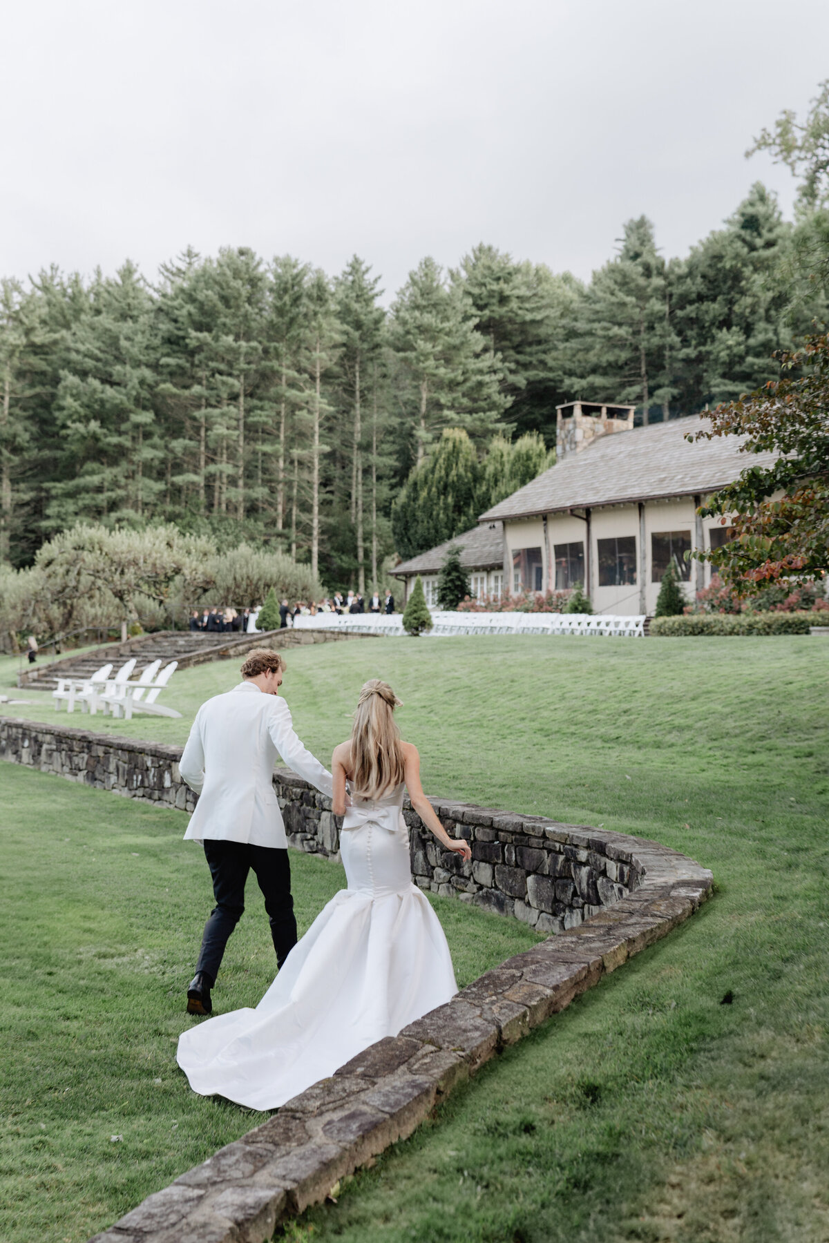 Bride and Groom at Chattooga Club Cashiers NC by Wedding Photographer Nick Francis-83