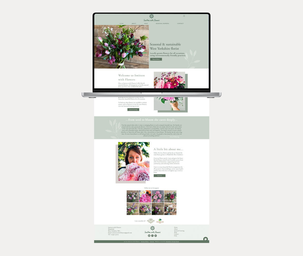 website design for Yorkshire florist