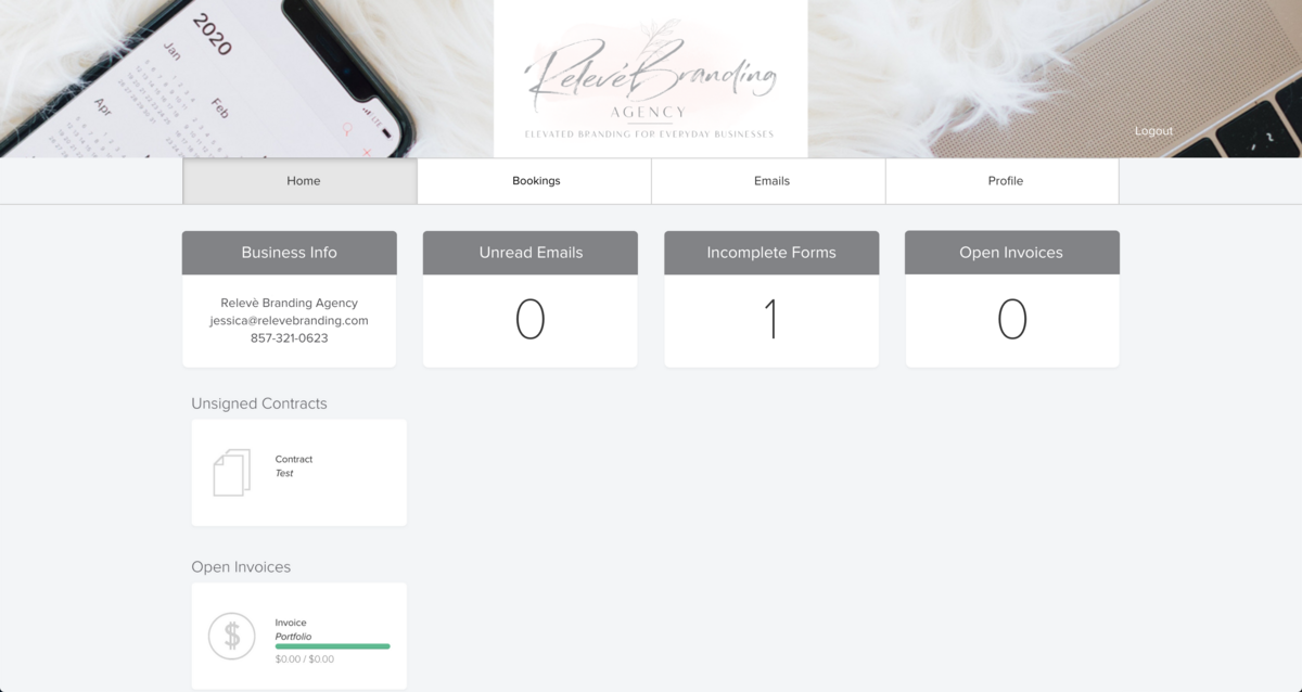 Dubsado Client Portal