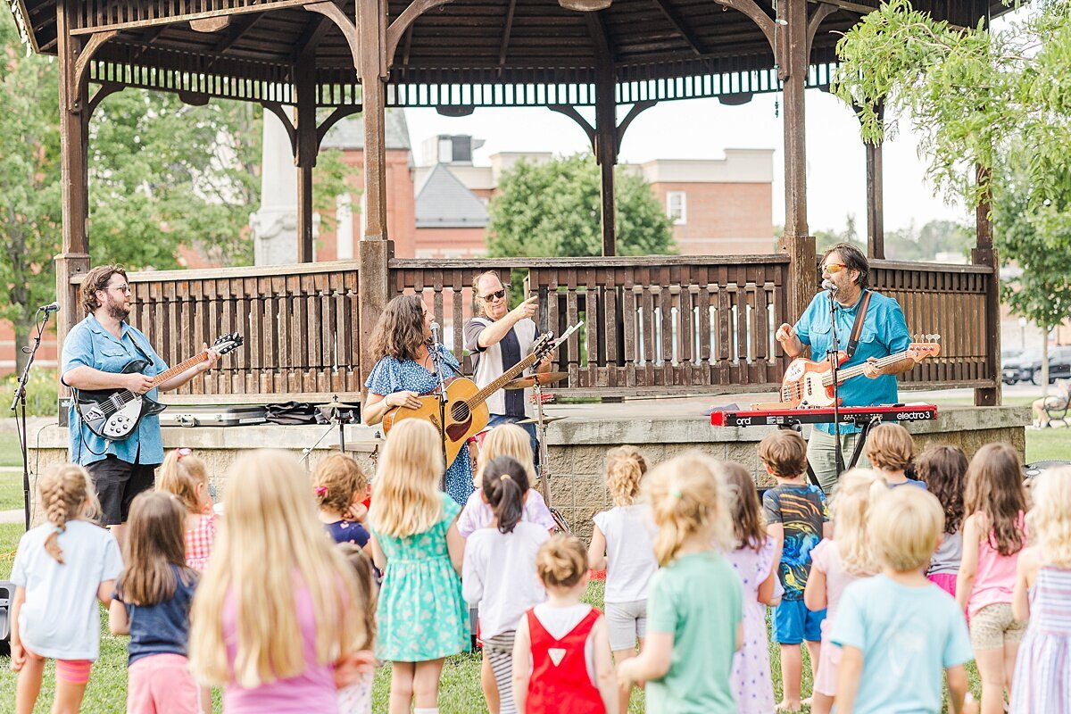 family concert during Stacey Peasley Band Branding photo session with Sara Sniderman Photography in Natick Massachusetts
