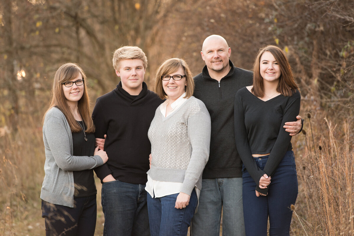 family standing together