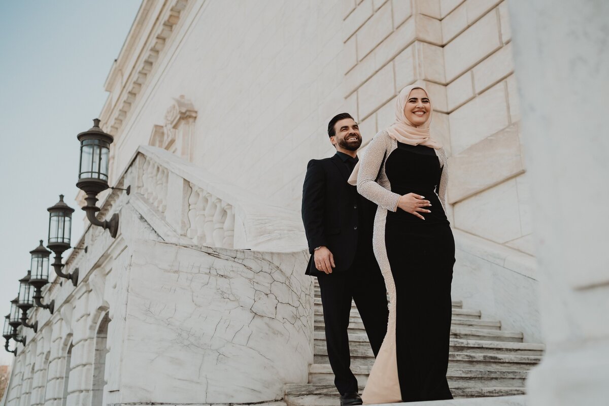 sunset-roof-top-engagement-photos